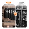 Suit Garment Clothes Travel Bag: 43 inch Lightweight Foldable Black