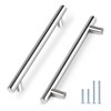 Probrico 10 Pack|Polished Chrome Euro T Bar Cabinet Handles 7-1/2"