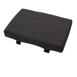 14"x10" Rectangle Bench Stool Cushion Thicken Soft Foam Chair Seat Cushion Anti Slip Stool Pad with Straps and Rubber Back Detachable Chair Pad with Zipper Washable for Kichen Dining Stool Dark Grey