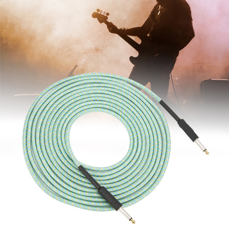 Musical Instrument Cable Braided Shielding Audio Extension Cord with NickelPlated