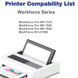 Couleuris Couleuris Remanufactured 812XL Ink Cartridge Replacement for 812 XL T812XL 812 XL Black for Workforce Pro WF-7840 WF-7820 WF-7310 EC-C7000 Printer (2 Black)
