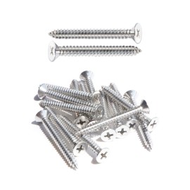 IMScrews 100pcs #10 x 2" (50mm) Stainless Flat Head Phillips Wood Screws 18-8 (304) Stainless Steel Countersunk Self Tapping Screws