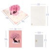 CNLITIHEKA Cherry Blossom Pop Up Card Valentine's Day Card Happy