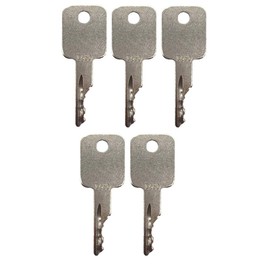5 Pack Ignition Keys for Bobcat, Terex, Broce, Ditch Witch, Genie, Grove, Ingersoll-Rand, JLG, Pollock, Tenant, Timberjack, Vermeer, Volvo 307852A1, 6693241, 6709527, 714602, A77313, D250 (5)