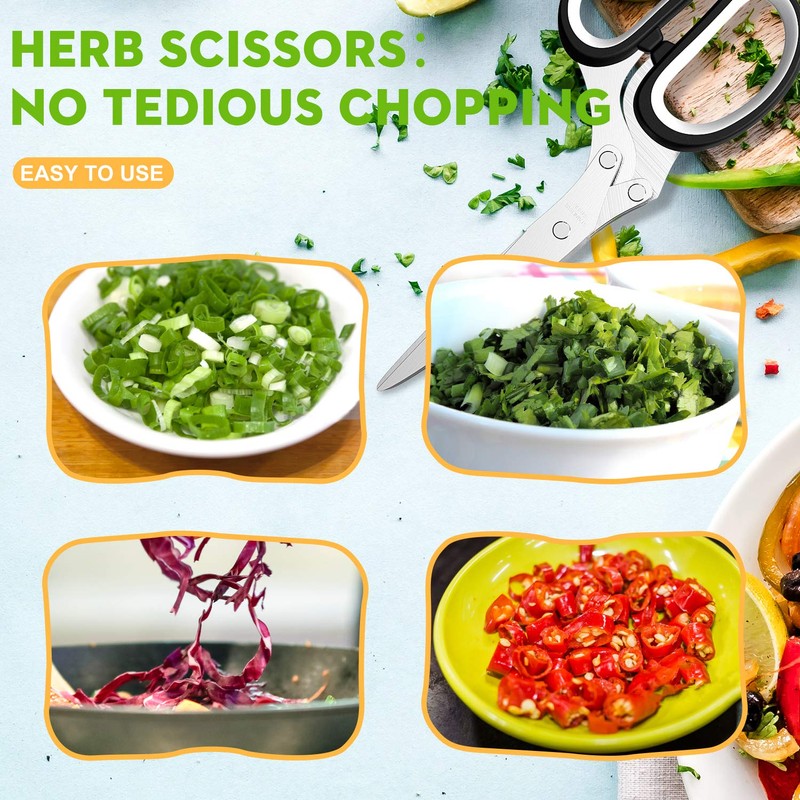 Fun Unique Kitchen Gadgets: Herb Scissors Set - Updated 2025