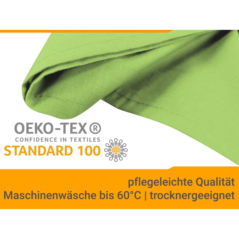npluseins 701.887 Sheet without Elastic Band 100% Cotton Approx. 150