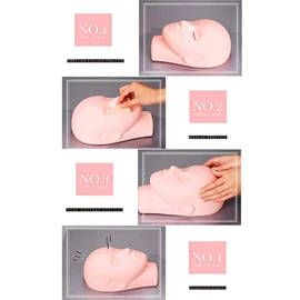Yimart Pro Mannequin Training Head Cosmetology Eyelash Eye Extension Practice Makeup Face Treatment Tools(standar Head)