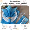 HOMIDATE Cloth Napkins Set of 12-20x20 Double Hemstitched Machine Washable