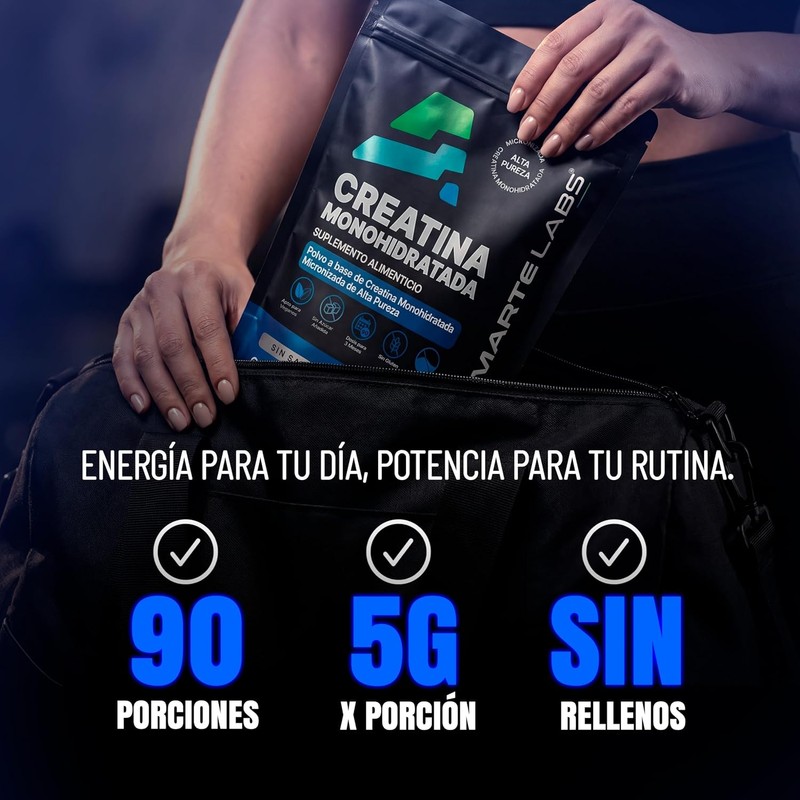 AMARTE LABS Pure Micronized Creatine Monohydrate Powder, Unflavored Strength &