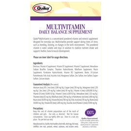 Quiko Multivitamin Daily Balance Vitamin & Mineral Supplement for All Pet Birds, 1.0 Ounce