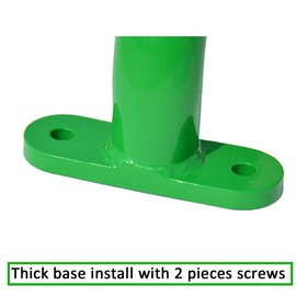 Purife 13'' Playground Safety Handle Metal Green 2 Pack, Outdoor Kids Playset Handles, Swing Set Grab Handles, Kids Grab Hand Bar for Jungle Gym, Climbing Frame, Playhouse, Treehouse