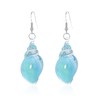 Ocean Conch Seashell Resin Dangle Earrings for Women Bohemian Hawaii