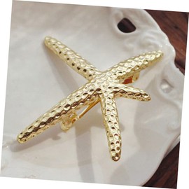 Beavorty 2pcs Sea Star Hair Clips Metal Barrettes for Women Girls Star Hair Accessories Women Clip
