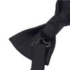 Silk Bow Ties For Men Black Pre-tied Solid Bowtie and