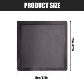 WeddHuis 2 x Fan Cover with Ultra Fine Dust Filter, Low Magnetic Mounting (120 x 120 mm, Black)