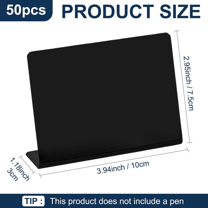 Aramanara 50 Pcs Mini Chalkboard Signs for Labeling, 10 x