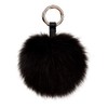 VesipaFly Genuine Fox Fur Pom Pom Keychain Bag Charm Car