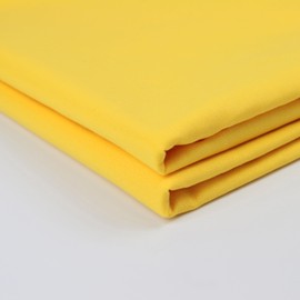 A-Express 100% Cotton Fabric - 60 Inch 150cm Wide - Plain Cotton Fabric by The Metre - Ideal for Quilting, Sewing, Dressmaking, Curtain Linings, Totes, Bedding, Pillowcases - Yellow 0.5 Metre