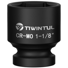 1-1/8" Impact Socket 1/2 Inch Drive for Easy Removal of Axle Nut