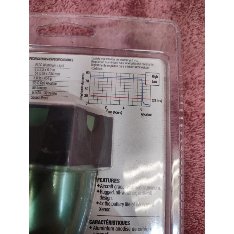 Greenlee FL2C Led Aluminum Flashlight 85 Lumens Aircraft Grade Aluminum.