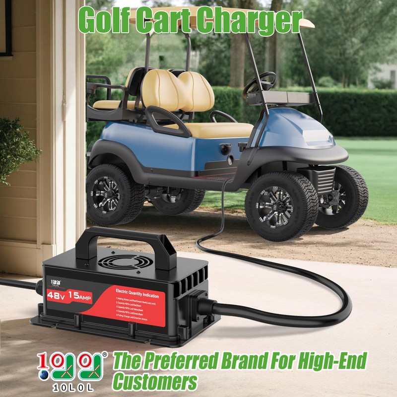 10L0L 48V 15A Golf Cart Rapid Charger for Club Car