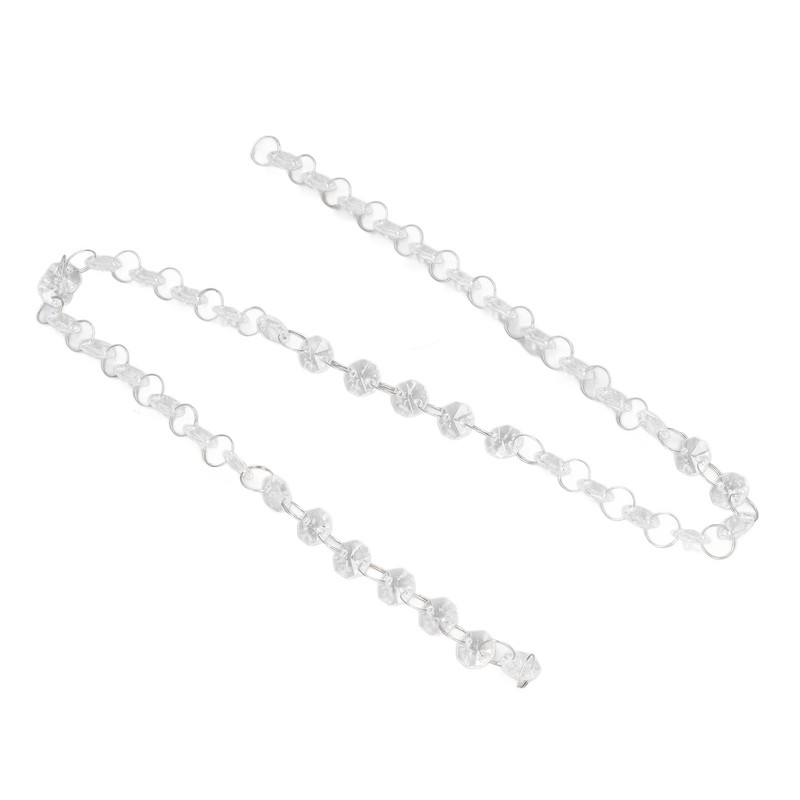 10pcs Crystal Chain Crystal Garland Strand Assemblable Acrylic Hanging Bead