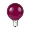 Novelty Lights 25 Pack G40 Purple Outdoor Globe Bulbs, Light