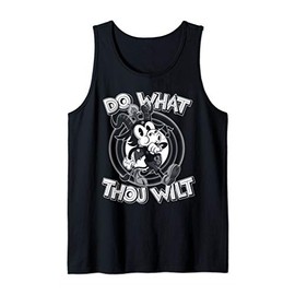 666 Do What Thou Wilt Satanic Baphomet 30s Cartoon Occult Tank Top
