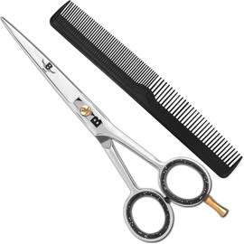 Hairdressing Scissors - 6" Hair Scissors Professional Stainless Steel Hair Cutting Scissor for Women Men Adults Barber Hair Dressing Barber Scissor
