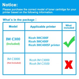 LCL IMC300 IMC400 Toner Cartridge Replacement for Ricoh IM C300 C300F C400 C400F 842378 842379 842380 842381 for Ricoh IMC300F IMC400F IMC400SF Printer (4-Pack Black,Cyan,Magenta,Yellow)