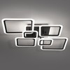 Modern Ceiling Light, 40.2'' LED Dimmable Acrylic Square 6+1 Rings