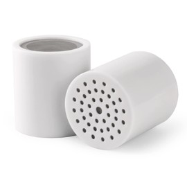 Cartucho de Filtro de Ducha 17 Etapas - 2 Paquete Cartuchos de Purificador de Agua para Elimina Cloro, Impurezas y Olores Mejora la Salud de Piel y Cabello para Todo Cabezas de Duchas y Regaderas