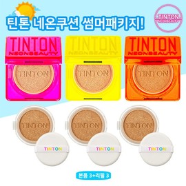 Tinton Neon Cushion (3 main products + 3 refills) / 틴톤 네온쿠션 본품 3개+리필 3개