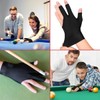 KLHCDUO 4PCS Billiard Gloves, Left Hand 3-Finger Gloves, Non-Slip Breathable