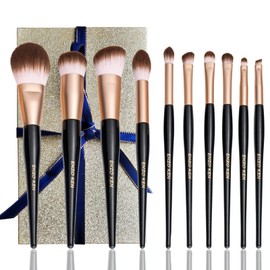 Elegant Natural Goat Hair Make Up Brush Set with Gift Box by Luxury Enzo Ken, Natural Hair Makeup Brush Set, Professional, Natural Make-Up Brush, Natural Bristles Make Up Brush, Night Star