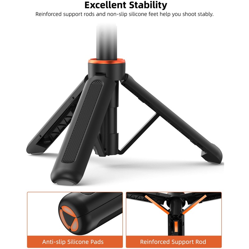 14" Osmo-Action Selfie-Stick Tripod for DJI Action 5/4/3, Portable Handle