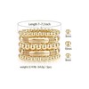 Locrccl Gold Chunky Curved Stacking Bangles Bracelet for Women Gold