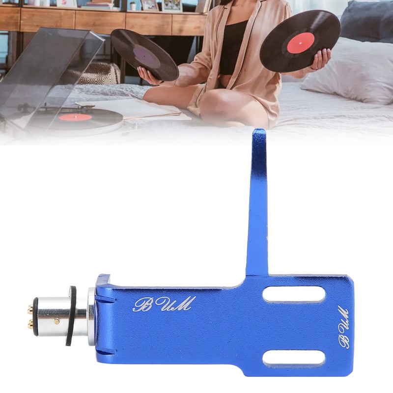 Phonograph Turntable Headshell Aluminum Alloy Headshell Cartridge Keeper for Record