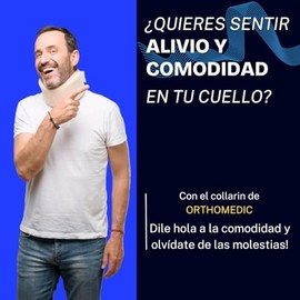 Collarín Cervical Talla Mediana | Alivio del Dolor de Cuello, Soporte Ergonómico y Corrección Postural (1 Pieza)