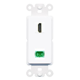 RiteAV HDMI-White SC-APC-SX Rocker Insert Wall Plate Module [White]