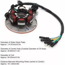 FANCY SCOOTERS 6 Coil Magneto Stator For 125cc 140cc Apollo SSR YX Lifan Dirt Pit Bike Taotao
