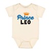 Prince Leo Baby Infant One Piece Bodysuit Newborn Natural