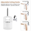 Adcssynd 3 Pack Upgrade Ceiling Hooks for Hanging Lights, White