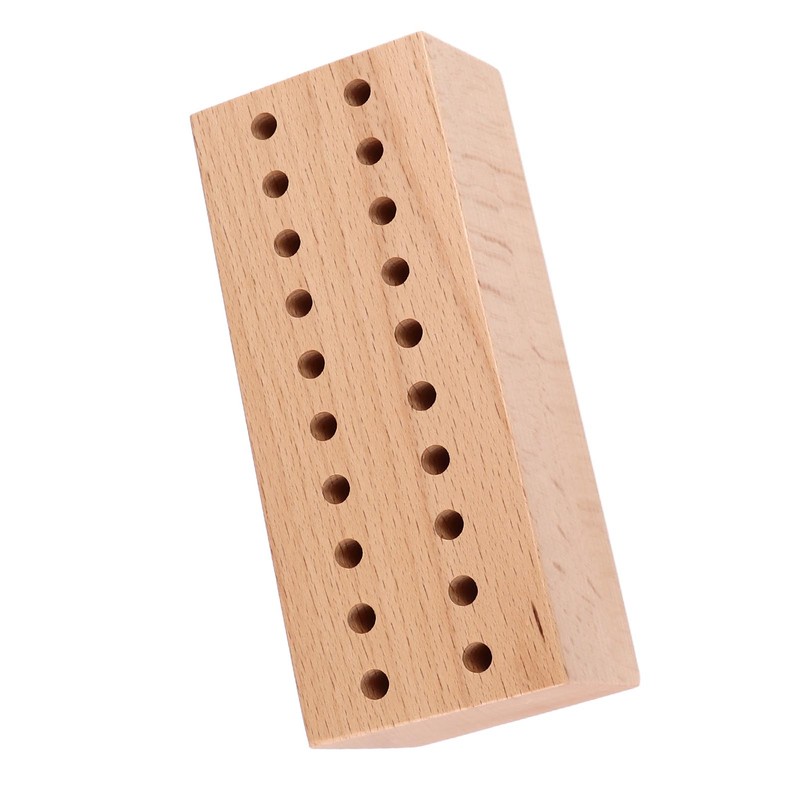 screwdriver Pliers Organizer 20 Holes Beech Wood Display Stand Base