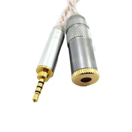 ljhnba Cord 2.5 Male to 4.4 Female Cable 2.5mm/4.4mm to 3.5mm Hand-Made Balanced Adpter for HiFi MP3 Music Player