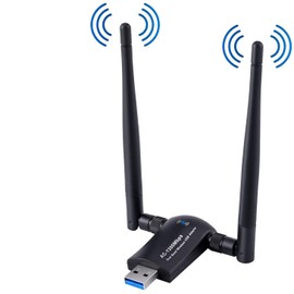 1200Mbps WiFi Dongle for PC-5.8G/2.4G Dual Band USB WiFi Adapter for Desktop PC, ELCTHUNDER USB 3.0 PC WiFi Adapter, 802.11ac WiFi USB, 2x5dBi WiFi Antennas USB WiFi Dongle for Mac/Windows