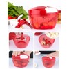 Ourokhome Mini Garlic Chopper Grinder- Manual Processor for Vegetables, Fruits,
