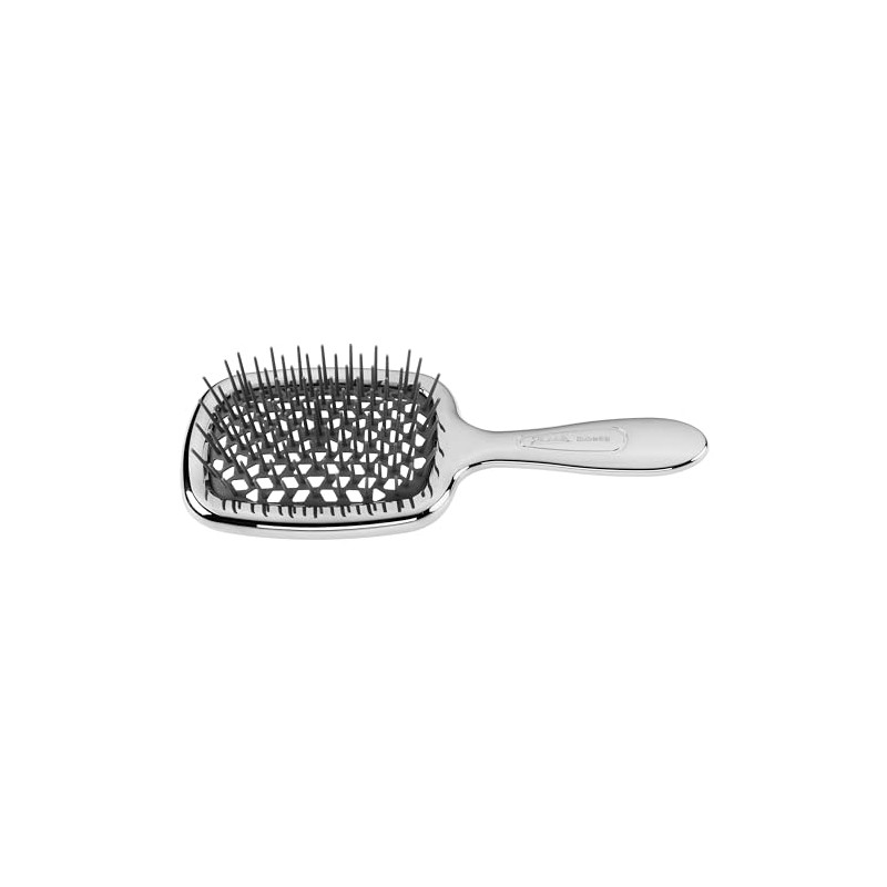 Jäneke SMALL SUPERBRUSH SILVER Brush with Grey Hedgehog - 40