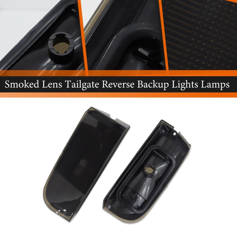 ADIIL Smoked Lens Tailgate Reverse Backup Lights Lamps For 2003-2012