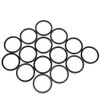 QANYEGN 15Pcs Aluminum Alloy Bicycle Washer, Bicycle Bottom Bracket Spacer,